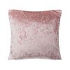 Conjunto De Cojines Decorativos En Terciopelo Rosa 45 X 45 Cm De Doble Cara Liso Decoración Moderna Glam Hosta - Rosa