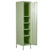 Armario De Metal Verde Claro 38 X 50 Cm 5 Estantes Riel Moderno Oficina Frome - Verde