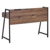 Escritorio Para Oficina En Casa Tapa De Madera Oscura 120 X 50 Cm Estructura De Metal Negro 2 Cajones Harwich - Madera Oscura