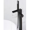 Grifo Mono Mando De Baño Negro Mate Independiente 118 Cm Accesorios De Baño Modernos Boyoma - Negro