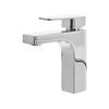 Grifo Para Lavabo Mono Mando Para Baño De Metal Cromado Plateado Moderno Irupu - Plateado