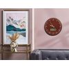 Reloj De Pared Redondo Multicolor Marco De Hierro Sin Números 60 Cm Brugg - Marrón