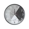 Reloj De Pared De Hierro Gris Negro Redondo 33 Cm Manecillas Blanco Negro Estilo Vintage Retro Davos - Gris