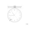 Reloj De Pared De Hierro Gris Negro Redondo 33 Cm Manecillas Blanco Negro Estilo Vintage Retro Davos - Gris