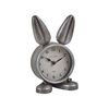 Reloj De Mesa Metal Plateado Con Forma De Conejo Diseño Moderno Thusis - Plateado