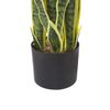 Planta Artificial En Maceta De Material Sintético Verde Negro 63 Cm Accesorio Interior Snake Plant - Verde