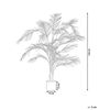 Planta Artificial En Maceta De Material Sintético Verde Negro 124 Cm Palmera Accesorio Interior Areca Palm - Verde