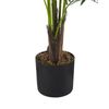 Planta Artificial En Maceta De Material Sintético Verde Negro 124 Cm Palmera Accesorio Interior Areca Palm - Verde