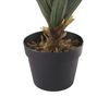 Planta Artificial En Forma De Aloe Vera En Maceta Verde Y Negro Material Sintético 52 Cm Accesorio Decorativo Para Interior Yucca - Verde