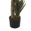 Planta Artificial En Forma De Aloe Vera En Maceta Verde Y Negro Material Sintético 90 Cm Accesorio Decorativo Para Interior Yucca - Verde