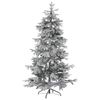 Árbol De Navidad Artificial Blanco Nieve Sintética 210 Cm Ramas Con Bisagras Festividad Tomichi - Blanco