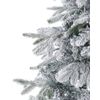 Árbol De Navidad Artificial Blanco Nieve Sintética 210 Cm Ramas Con Bisagras Festividad Tomichi - Blanco