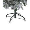 Árbol De Navidad Artificial Base De Metal De Pvc Blanco 120 Cm Estilo Escandinavo Efecto Nieve Foraker - Blanco