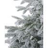 Árbol De Navidad Artificial Base De Metal De Pvc Blanco 120 Cm Estilo Escandinavo Efecto Nieve Bassie - Blanco