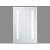 Armario De Pared Blanco Led 40 X 60 Cm Con Espejo Almacenamiento Baño Minimalista Moderno Cameron - Blanco