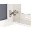Armario De Pared Blanco Led 60 X 60 Cm Con Espejo Almacenamiento Baño Minimalista Moderno Jaramillo - Blanco