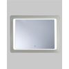 Espejo De Pared Plateado Con Luz Led Rectangular 60 X 80 Cm Sistema Anti Vaho Wassy - Plateado