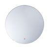 Espejo De Pared Plateado Con Luz Led Redondo 60 Cm Sistema Anti Vaho Callac - Plateado