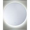 Espejo De Pared Plateado Con Luz Led Redondo 60 Cm Sistema Anti Vaho Callac - Plateado