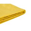 Funda Reemplazable En Terciopelo Amarillo Para Cama 180 X 200 Cm Desmontable Lavable Fitou - Amarillo
