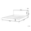 Funda Reemplazable En Terciopelo Blanco Para Cama 180 X 200 Cm Desmontable Lavable Fitou - Blanco