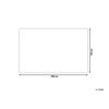 Manta De Tejido De Poliéster Blanco 150 X 200 Cm Mullido Suave Dormitorio Sala De Estar Moderna Chaab - Blanco