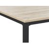 Mesa De Comedor Negra Con Tablero Madera Clara Patas De Metal 150 X 90 Cm Estilo Escandinavo Hockley - Madera Clara