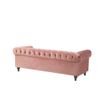 Conjunto De Sofás De Terciopelo Rosa Chesterfield