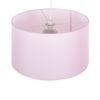 Lámpara De Techo Rosa Pantalla De Tambor De Tela 1 Luz Elegante Moderno Lovu - Rosa