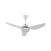 Ventilador De Techo Con Luz De Material Sintético Blanco Metal Control Remoto 3 Aspas Diseño Minimalista Toplica - Blanco