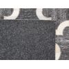 Alfombra Jacquard Gris Y Beige De Piel De Vacuno Puzzle Patrón Geométrico 140 X 200 Cm Retro - Gris