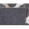 Alfombra De Piel De Vacuno Jacquard Gris Y Beige Patrón Geométrico Cuadriculado Retro 160 X 230 Cm Rolunay - Gris