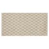 Alfombra De Pasillo Beige Lana Yute 50 X 80 Cm Tejida A Mano Boho Pasillo Dormitorio Akbez - Beige