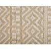 Alfombra De Pasillo Beige Algodón Yute Con Flecos 50 X 80 Cm Tejida A Mano Boho Pasillo Dormitorio Dortyol - Beige