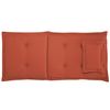 Conjunto De 2 Cojines Para Silla De Jardín Rojo Asiento Respaldo Comodidad Descanso Toscana/java - Rojo