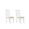 Conjunto De Comedor Madera Clara/blanco Battersby