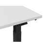 Escritorio Ajustable Eléctricamente Tablero Gris Estructura De Acero Con Recubrimiento De Polvo Negro 130 X 72 Cm Moderno Destin Ii - Gris