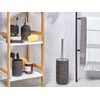 Accesorios De Baño Set Dispensador De Jabón Art Deco De Cerámica Dorado Negro Vaso Escobilla De Váter Lanco - Negro