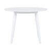 Juego De Comedor Mesa Redonda De Mdf Blanco Y 4 Sillas A Juego Para Comedor Cocina Patas De Madera Estilo Escandinavo Roxby - Blanco