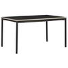 Mesa De Comedor Extensible Mdf Negro 140/190 X 90 Cm Moderno Industrial Avis - Negro