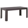 Mesa De Comedor Madera Oscura 200 X 100 Cm Patas De Madera Rectangular Minimalista Cocina Escandinava Viton - Madera Oscura