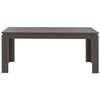 Mesa De Comedor Madera Oscura 200 X 100 Cm Patas De Madera Rectangular Minimalista Cocina Escandinava Viton - Madera Oscura