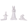 Conjunto De 3 Figuras Decorativas Blancas Brest