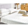 Edredón Blanco Mezcla De Poliéster Tamaño Individual 135 X 200 Cm Ropa De Cama Acolchado Dormitorio Annapurna - Blanco