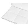 Edredón Blanco Funda De Algodón Relleno De Microfibra Tamaño Individual 155 X 220 Cm Acolchado Lavable A Máquina Teleno - Blanco