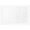 Edredón Blanco Algodón Japara Tamaño Individual 135 X 200 Cm Ropa De Cama Acolchado Dormitorio Koutra - Blanco