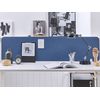Panel Separador Azul 160 X 40 Cm Poliéster Pet Pantalla Acústica Oficina Wally - Azul