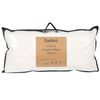 Conjunto De 2 Almohadas De Algodón Blanco Plumón Plumas De Pato 40 X 80 Cm Medio Suave Descanso Karijang - Blanco