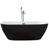 Bañera Ovalada Negro/blanco 150 Cm Nevis