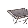 Mesa De Balcón Hierro Negro Metal Envejecido Plegable 70 X 70 Cm Exterior Resistente A Los Rayos Uv Estilo Retro Francés Bormio - Negro